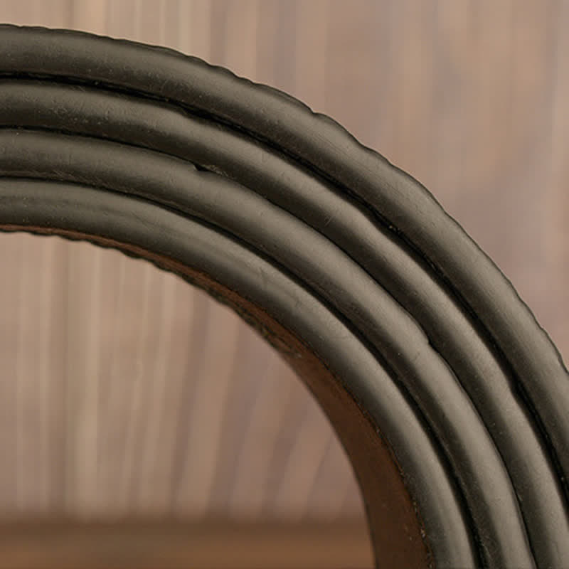 Ceinture en cuir pour homme à motif alligator et chèvre sauvage