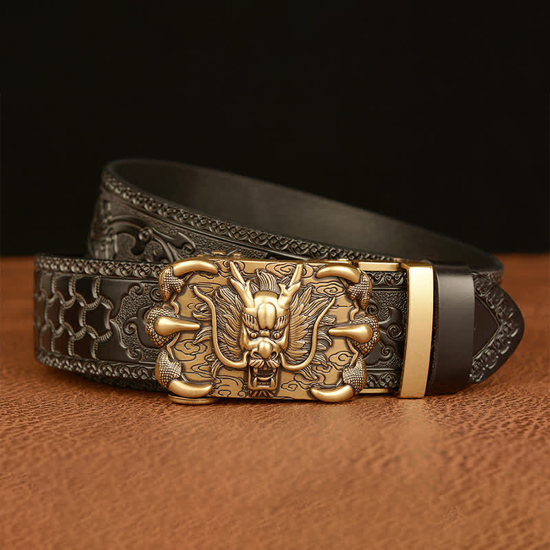 Ceinture en cuir Mighty Dragon Claw pour homme