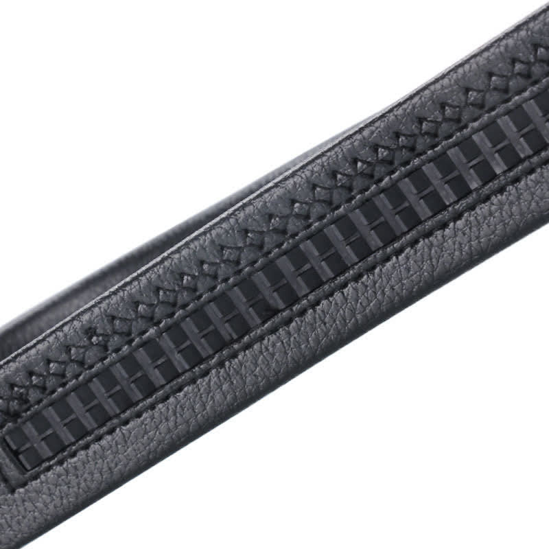 Ceinture en cuir de luxe à boucle automatique pour homme