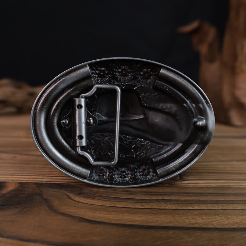 Ceinture en cuir avec boucle en pierre turquoise pour chapeau de cowboy DIY pour homme