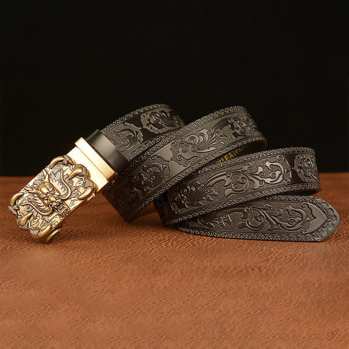 Ceinture en cuir Mighty Dragon Claw pour homme