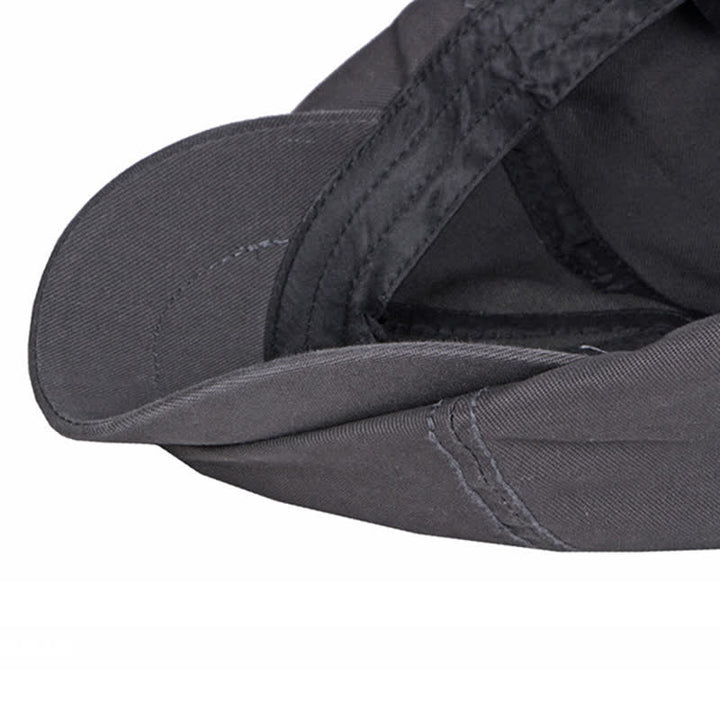 Casquette béret décontractée en coton de couleur unie