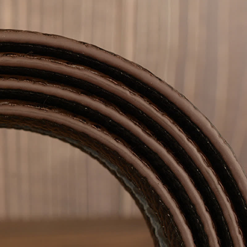 Ceinture en cuir gaufré crocodile pour homme, motif ancre nautique