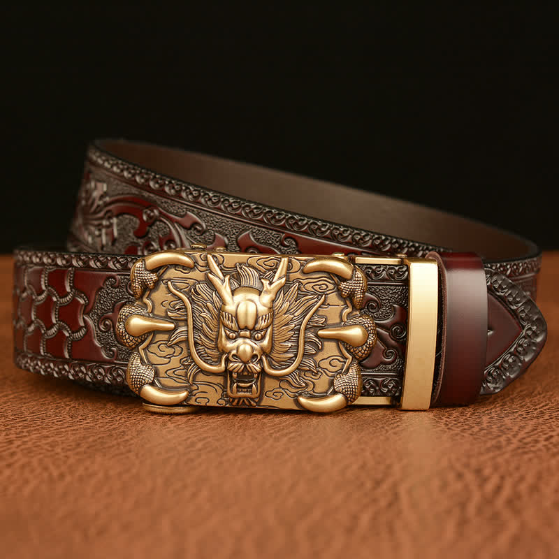 Ceinture en cuir Mighty Dragon Claw pour homme