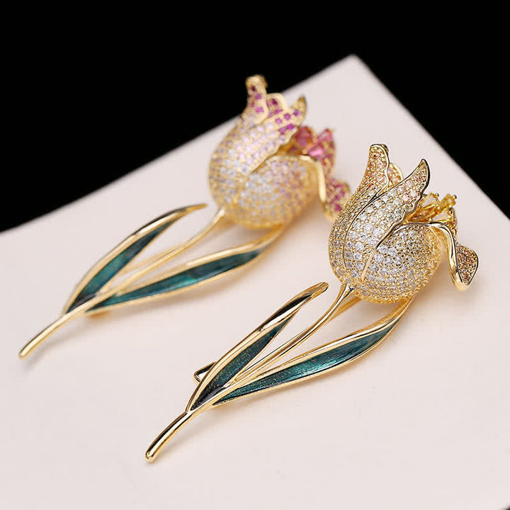 Broche Tulipe Deep Love pour femme