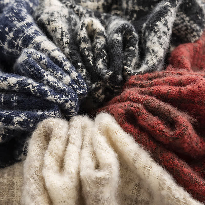 Écharpe élégante à carreaux pour femme