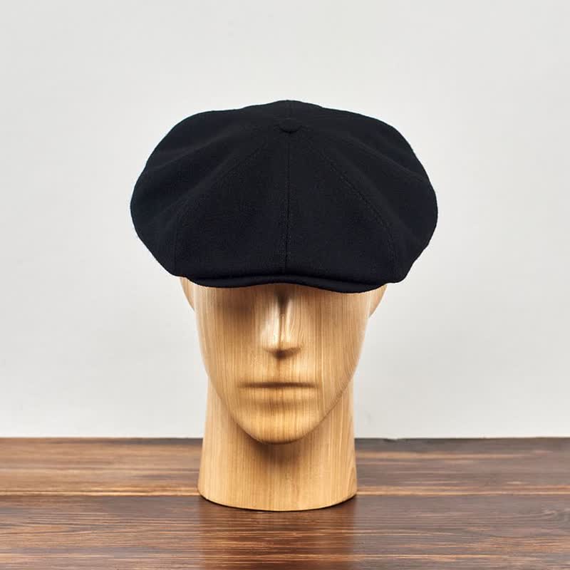 Casquette béret octogonale noire Peaky Blinders