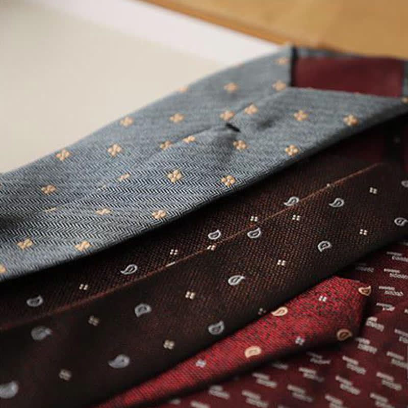 Lot de 2 pochettes de costume à motif mini vintage pour homme