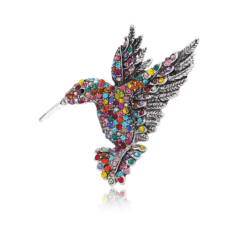 Broche Colibri Strass Femme