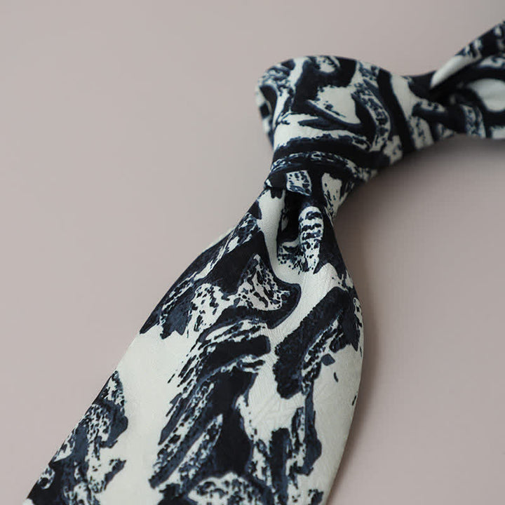 Cravate pour homme avec peinture abstraite classique