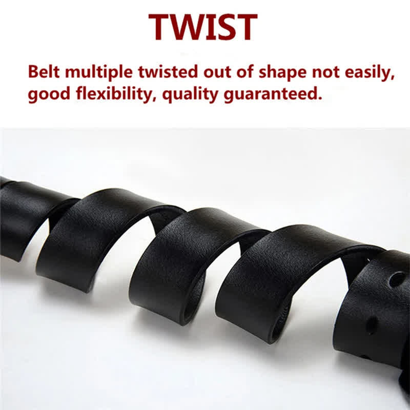 Ceinture en cuir de luxe pour homme avec drapeau américain et aigle