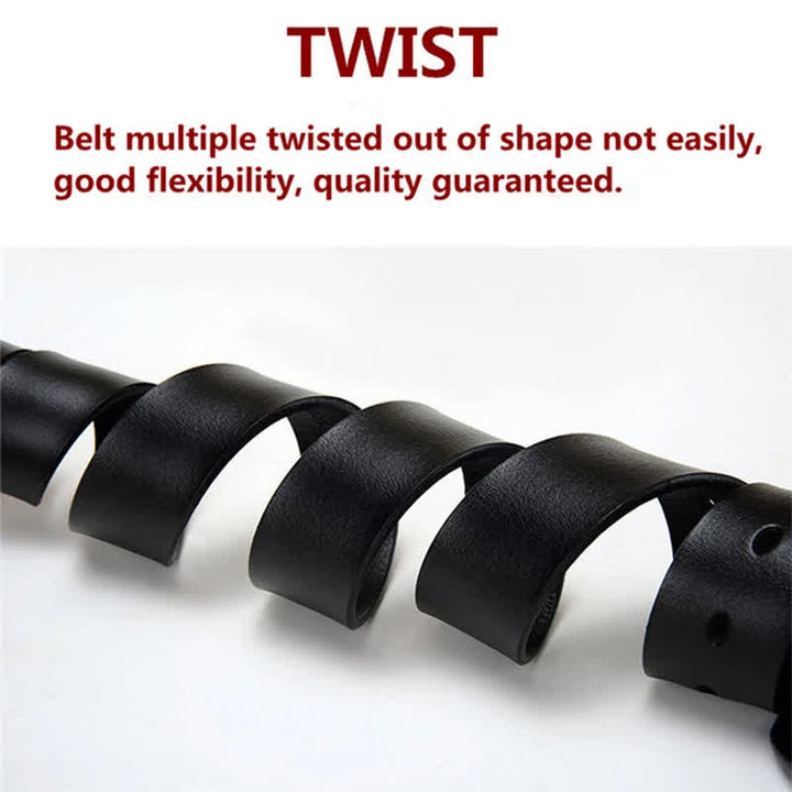 Ceinture en cuir de luxe pour homme avec drapeau américain et aigle