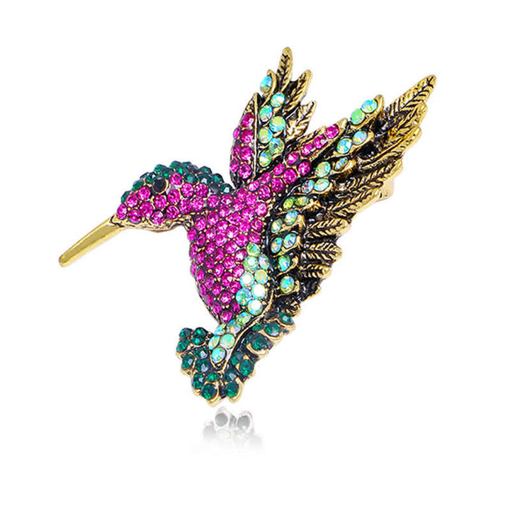Broche Colibri Strass Femme