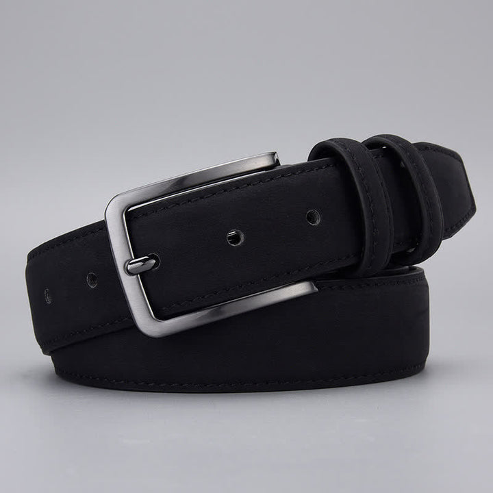 Ceinture en cuir PU mat robuste pour homme