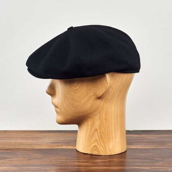 Casquette béret octogonale noire Peaky Blinders