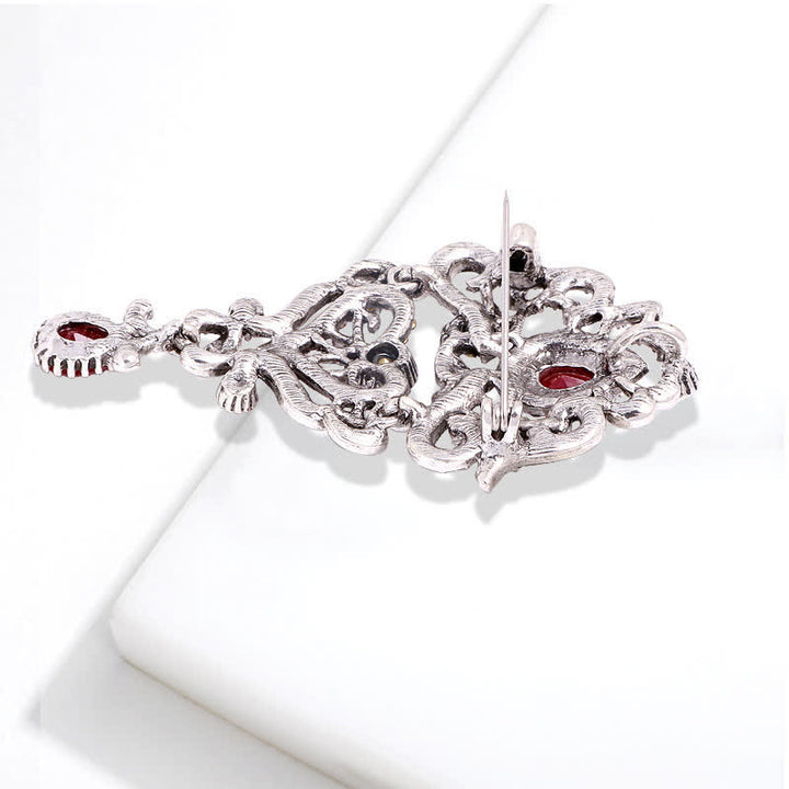 Broche de banquet classique en forme de goutte d'eau pour femme