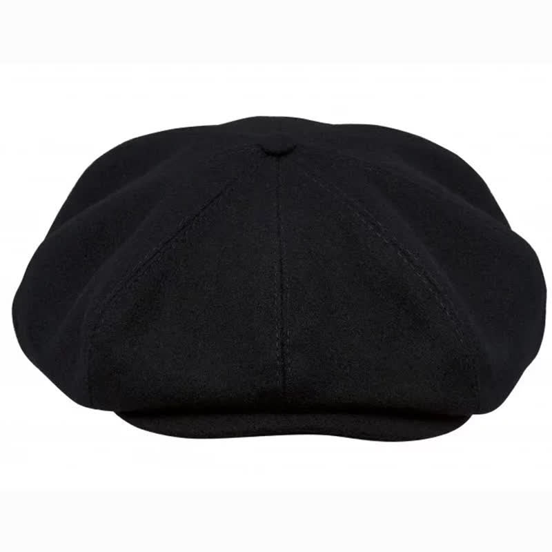 Casquette béret octogonale noire Peaky Blinders