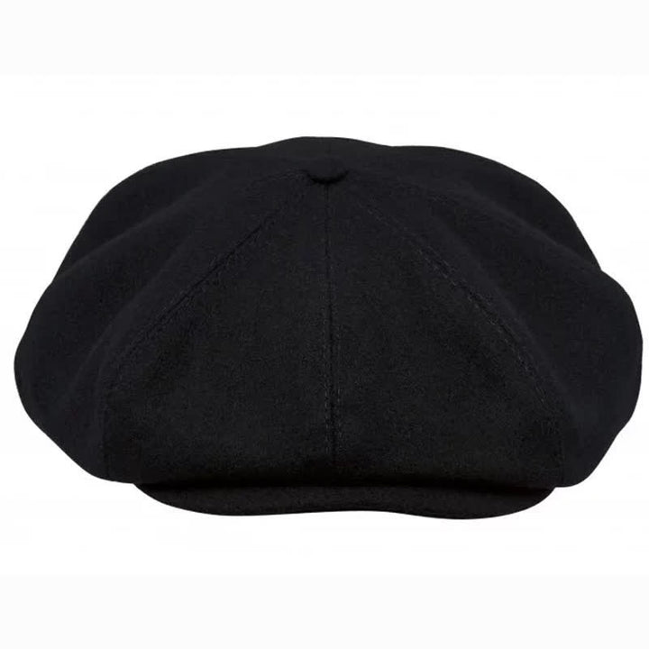 Casquette béret octogonale noire Peaky Blinders