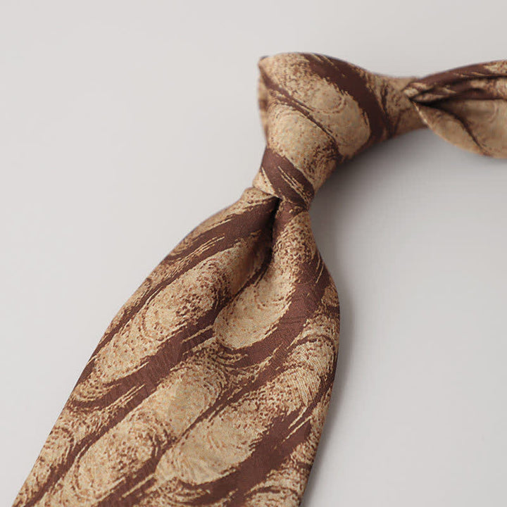 Cravate pour homme avec peinture abstraite classique