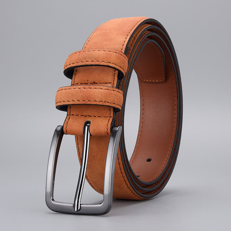 Ceinture en cuir PU mat robuste pour homme