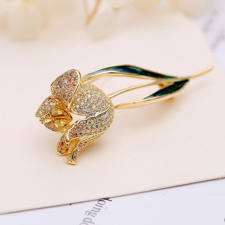 Broche Tulipe Deep Love pour femme