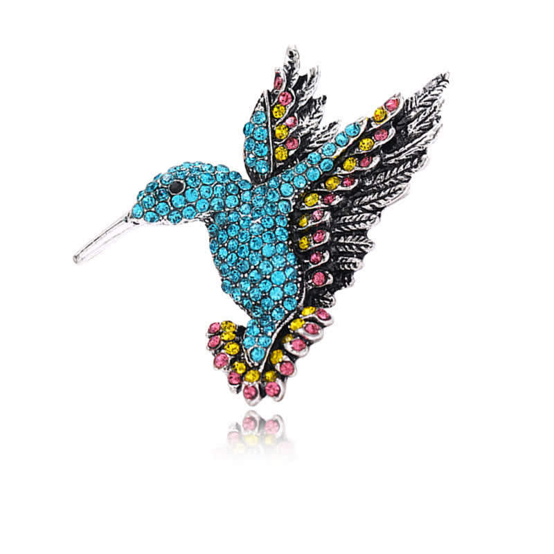 Broche Colibri Strass Femme