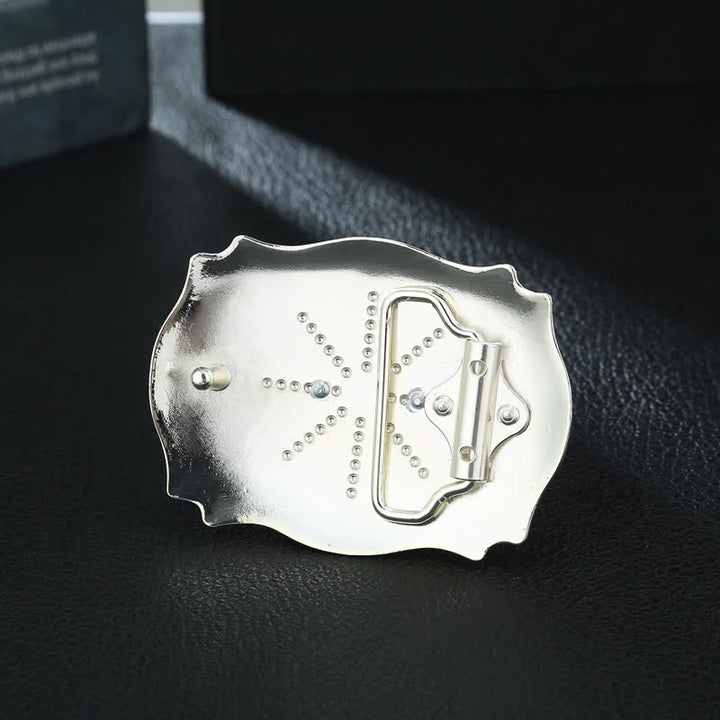 Ceinture en cuir pour homme avec boucle initiale dorée - image 2