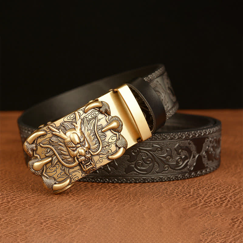 Ceinture en cuir Mighty Dragon Claw pour homme
