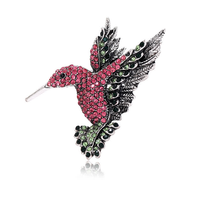 Broche Colibri Strass Femme