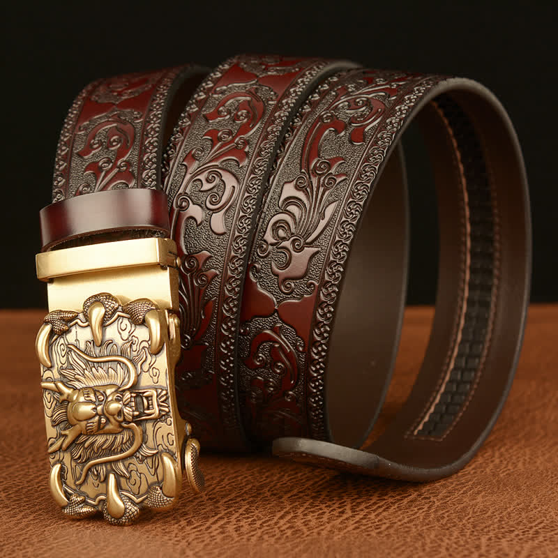 Ceinture en cuir Mighty Dragon Claw pour homme