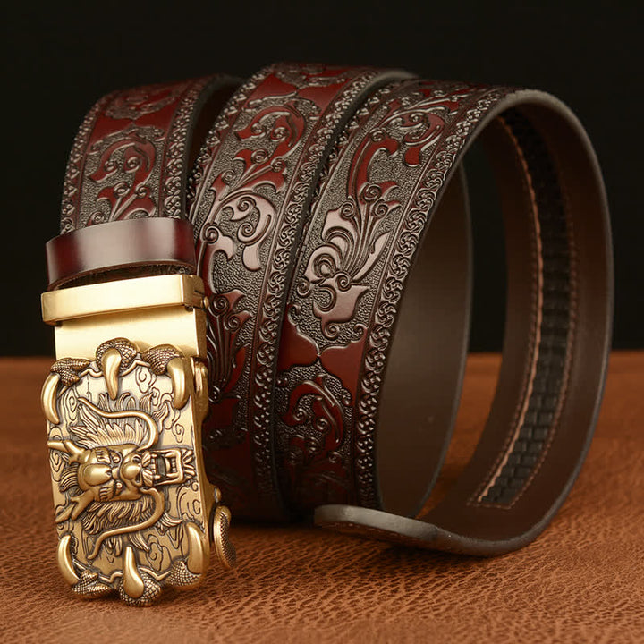 Ceinture en cuir Mighty Dragon Claw pour homme