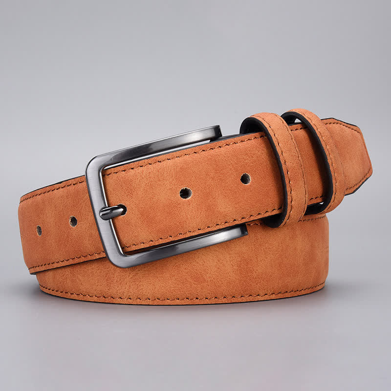 Ceinture en cuir PU mat robuste pour homme