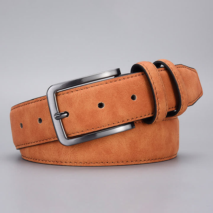 Ceinture en cuir PU mat robuste pour homme
