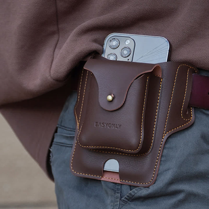 Sac banane en cuir pour téléphone portable