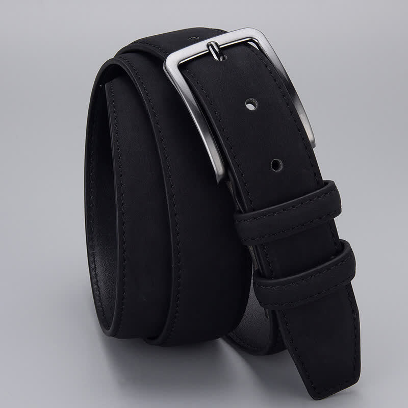 Ceinture en cuir PU mat robuste pour homme