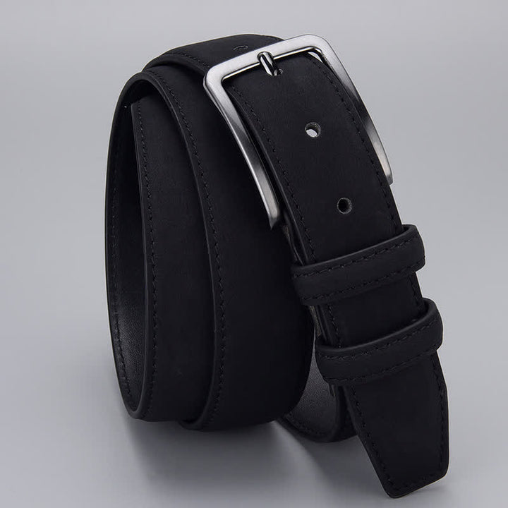 Ceinture en cuir PU mat robuste pour homme