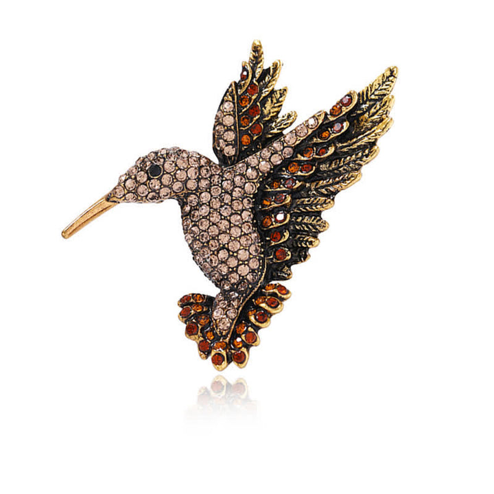 Broche Colibri Strass Femme