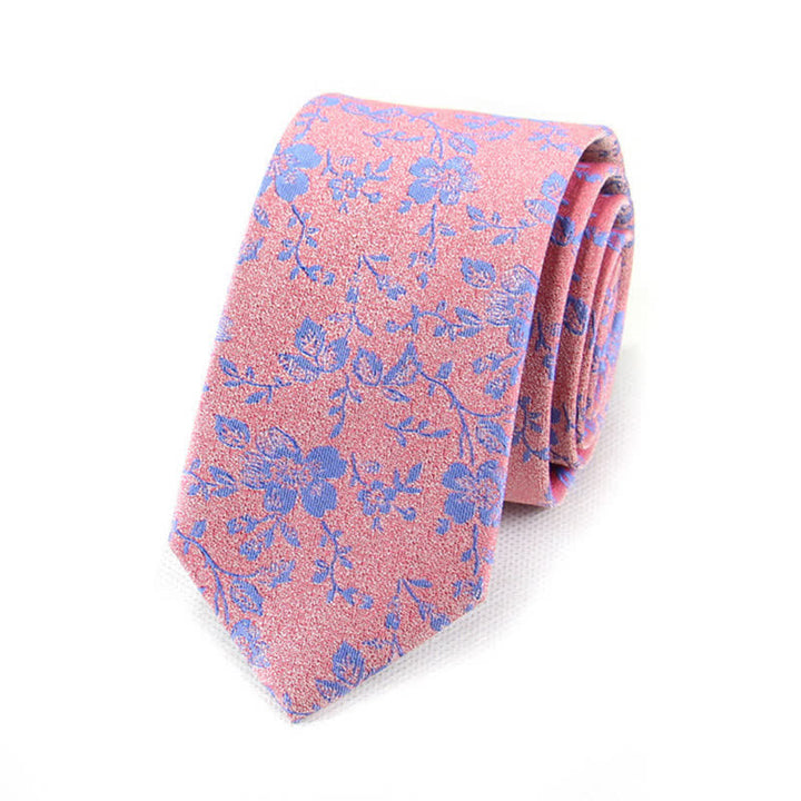Cravate à petites fleurs printanières pour homme