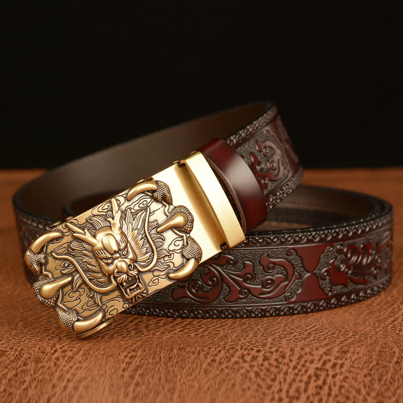 Ceinture en cuir Mighty Dragon Claw pour homme