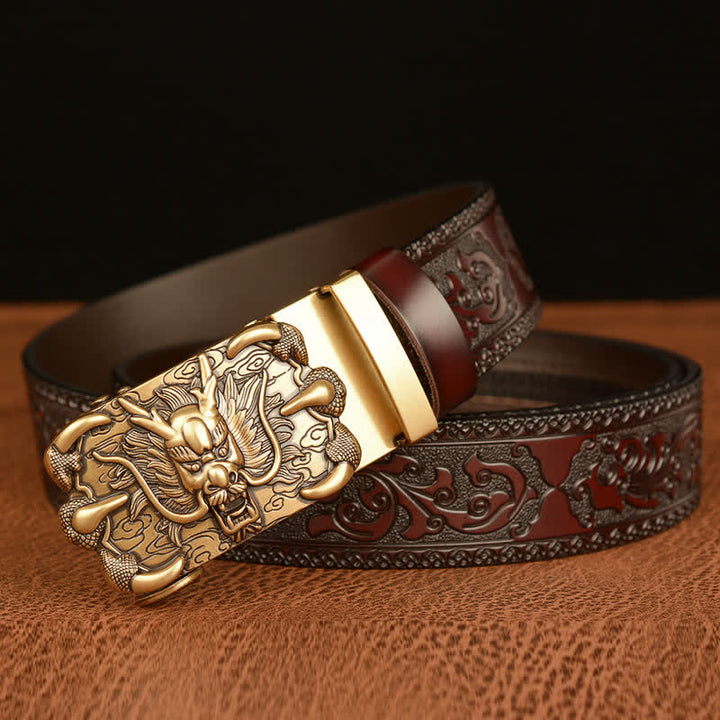 Ceinture en cuir Mighty Dragon Claw pour homme