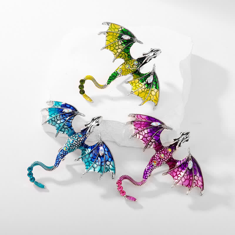 Broche unisexe Legand Flying Dragon