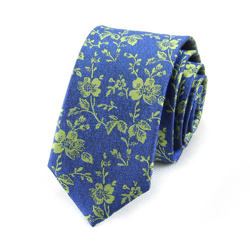 Cravate à petites fleurs printanières pour homme