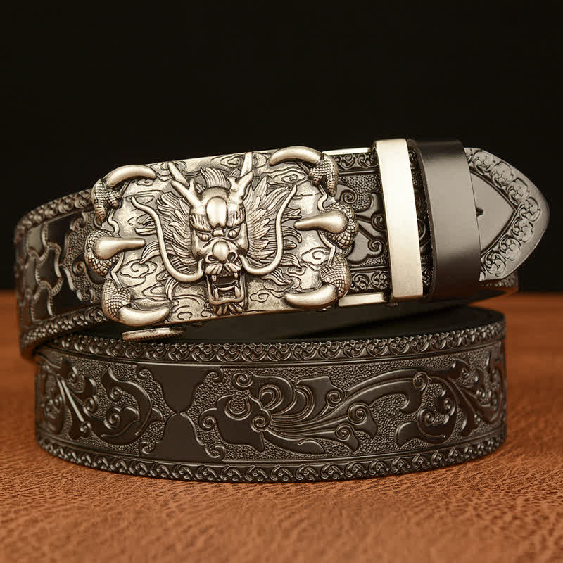 Ceinture en cuir Mighty Dragon Claw pour homme