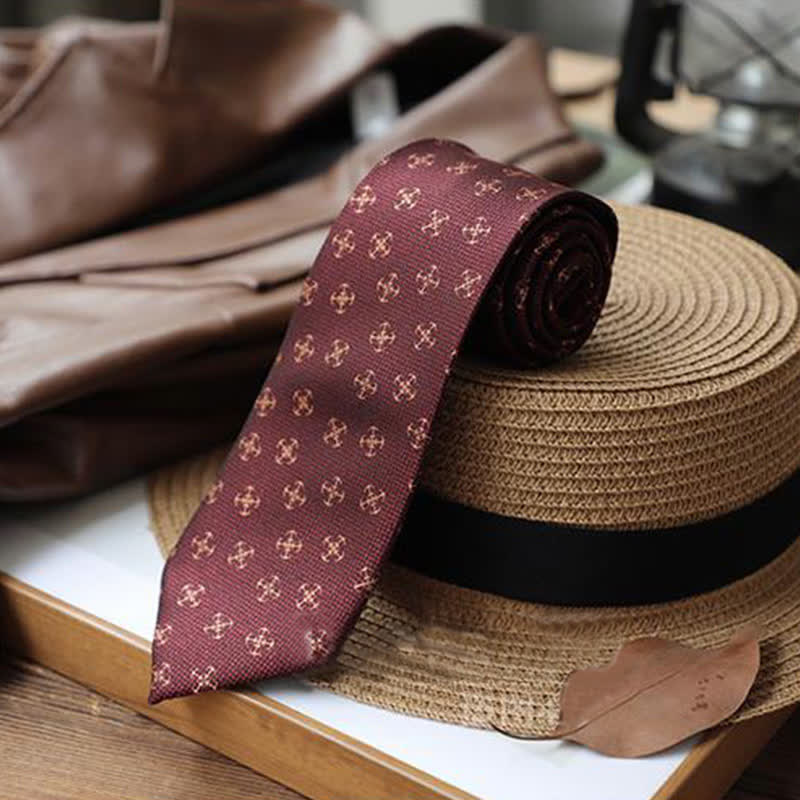 Cravate de navigation pour homme avec ancre de bateau et barre