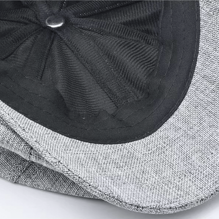 Casquette béret octogonale décontractée en lin respirant