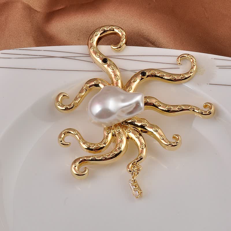 Broche unisexe en perles de grande taille avec poule tropicale