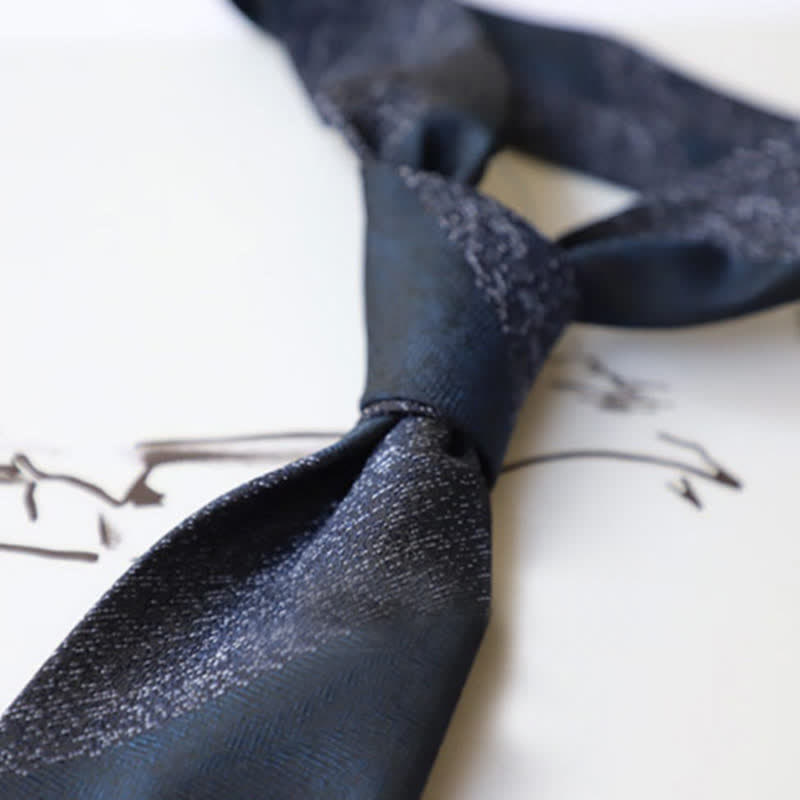 Cravate rayée à blocs de couleurs pour hommes