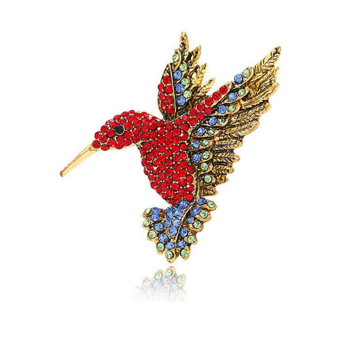 Broche Colibri Strass Femme