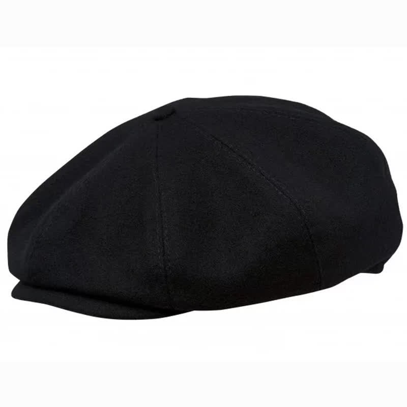 Casquette béret octogonale noire Peaky Blinders