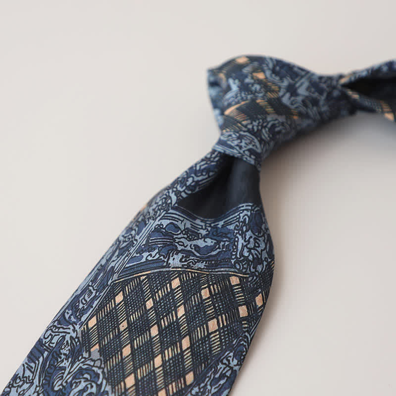 Cravate pour homme avec peinture abstraite classique